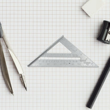 Double-Sided 45° Triangle Ruler – 7-Inch Aluminum Alloy Rafter Square for Home & Industrial Use