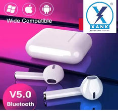 XANK TWS i12 Bluetooth Earphone with Portable Charging Case (White, True Wireless)